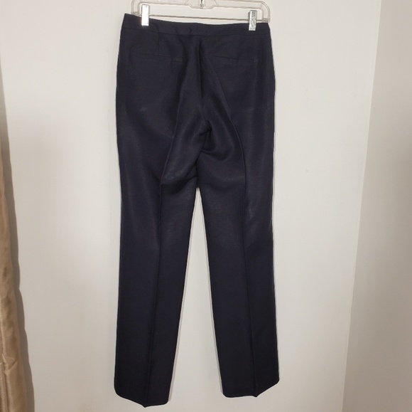 Calvin Klein navy linen pants size 2 - Picture 4 of 6